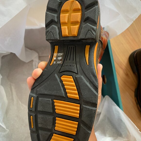 NIB Ariat Kid's Dark Earth Workhog Wide Square Toe Leather Boots. Cowboy Cowgirl - Picture 13 of 15